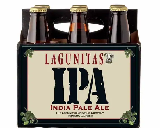 Order Lagunitas IPA, 6pk-12oz bottle beer (6.2% ABV) food online from Luckys Liquor store, Los Angeles on bringmethat.com