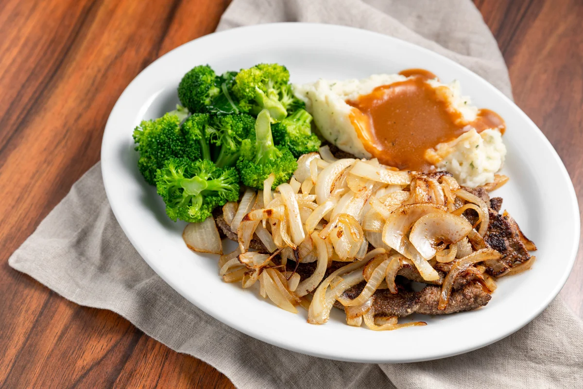 Order Beef Liver & Onions food online from Neal Coffee Shop store, San Mateo on bringmethat.com