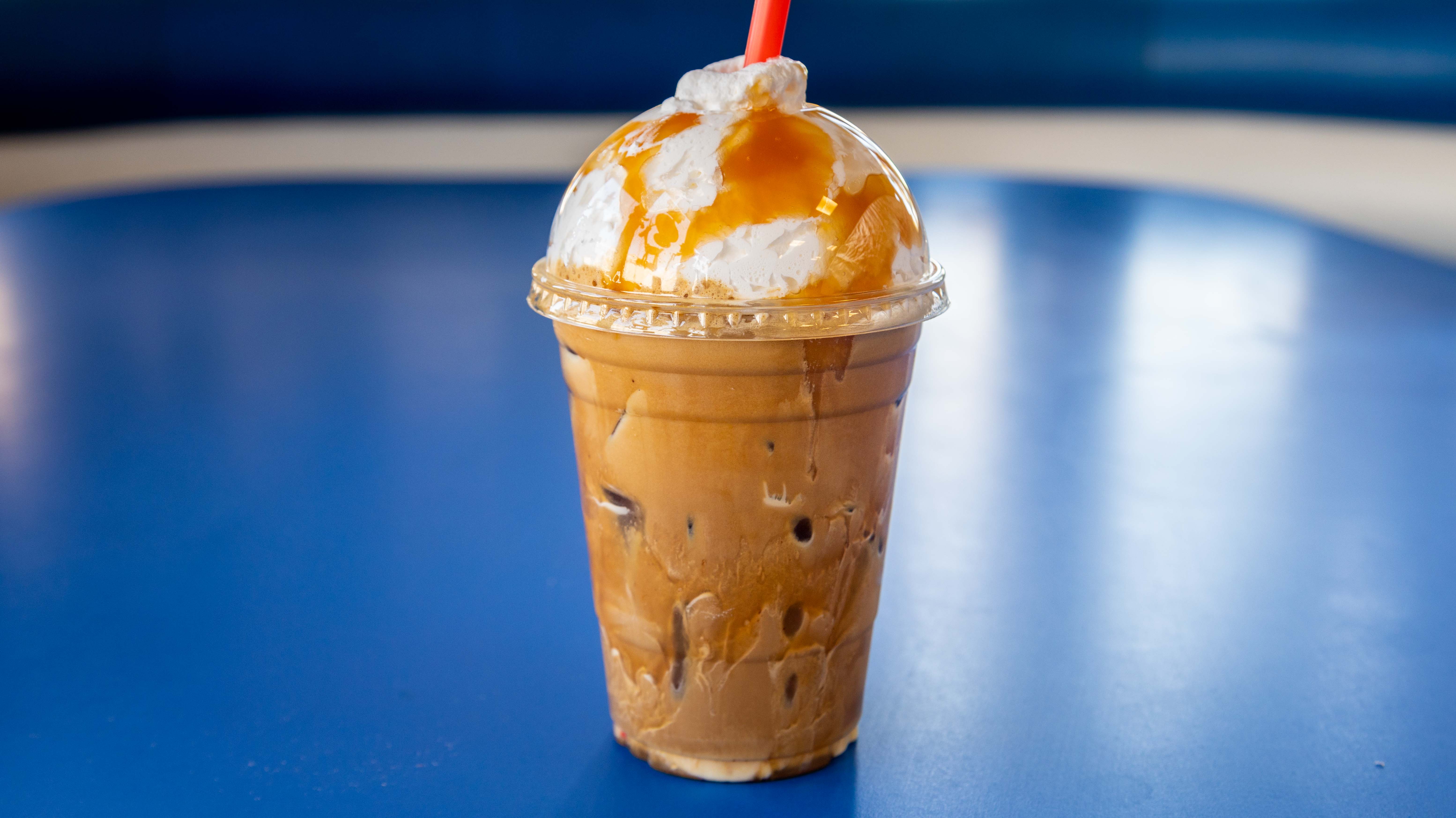 Order Iced Coffee food online from Manuel Burger store, Los Angeles on bringmethat.com