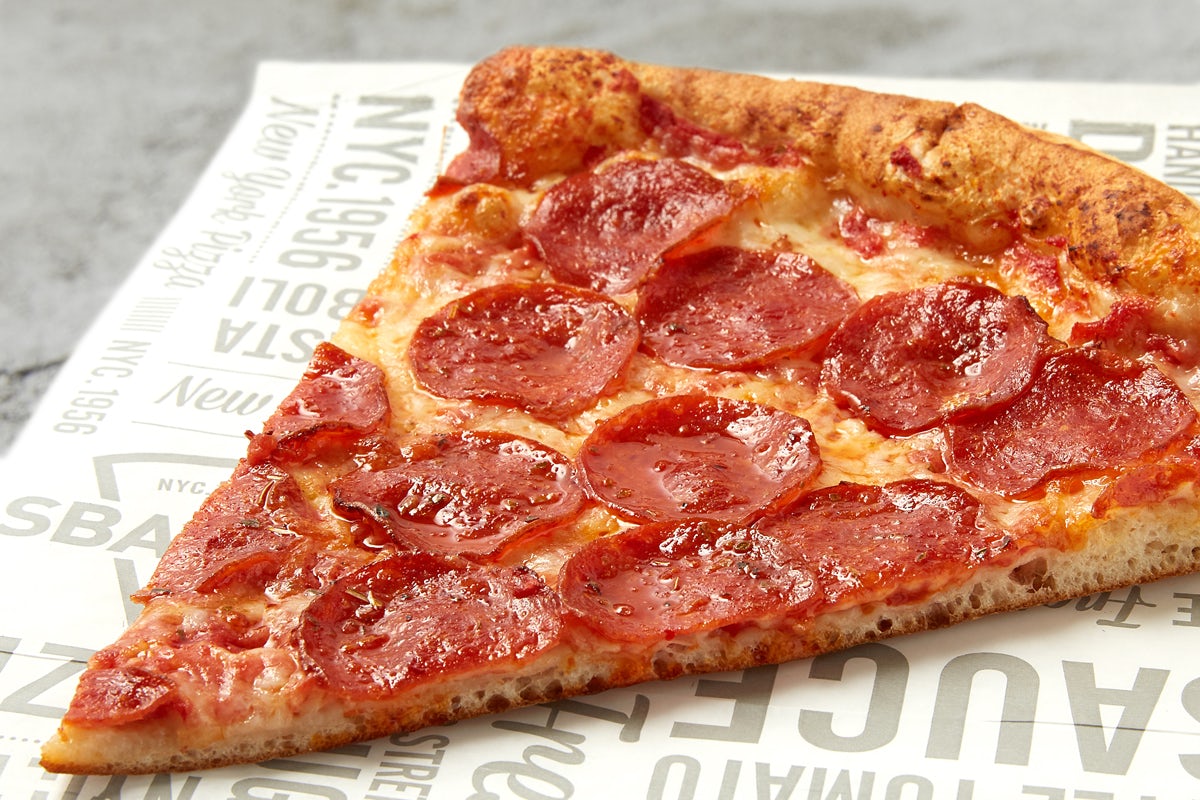 Order NY Pepperoni Slice food online from Sbarro store, Canton on bringmethat.com