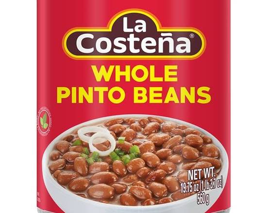Order La Costena Whole Pinto Beans 19.75 oz food online from Pit Stop Liquor Mart store, El Monte on bringmethat.com