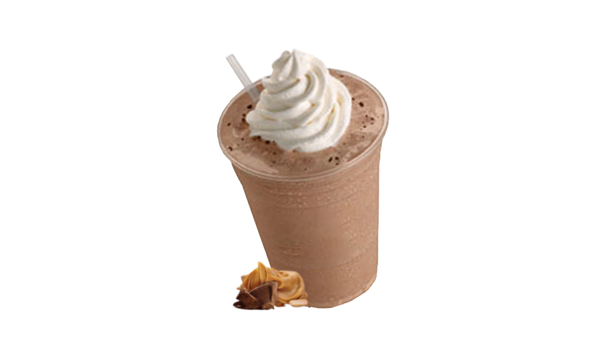 Order Chocolate Peanut Butter Iced-Blended Coffee food online from Rainbow Donuts store, Norwalk on bringmethat.com