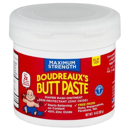 Order Boudreaux's Butt Paste Diaper Rash Ointment, Maximum Strength - 14.0 oz food online from Walgreens store, Hemet on bringmethat.com