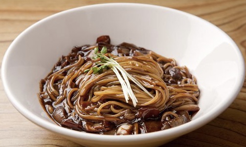 Order K27 Black Bean Noodle food online from Grammy Karaoke Korean Bbq store, Virginia Beach on bringmethat.com