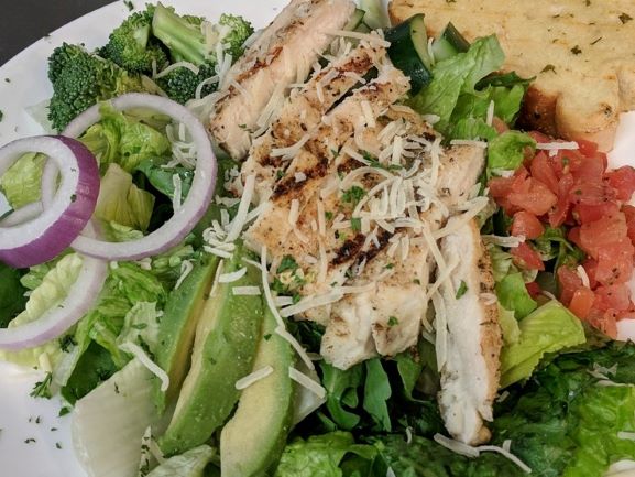 Order Grilled Chicken Salad food online from Broadway Bar & Pizza store, Rogers on bringmethat.com