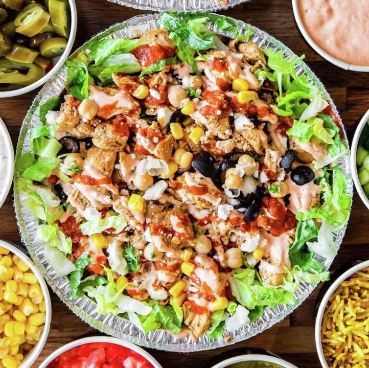 Order Chicken Over Salad food online from Gyro Republic store, Richmond on bringmethat.com