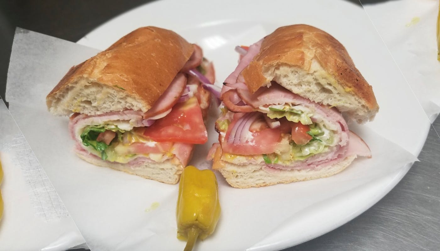 Order Ham & Cheese Sandwich - 10'' food online from New York New York Pizza and Pasta store, La Mesa on bringmethat.com