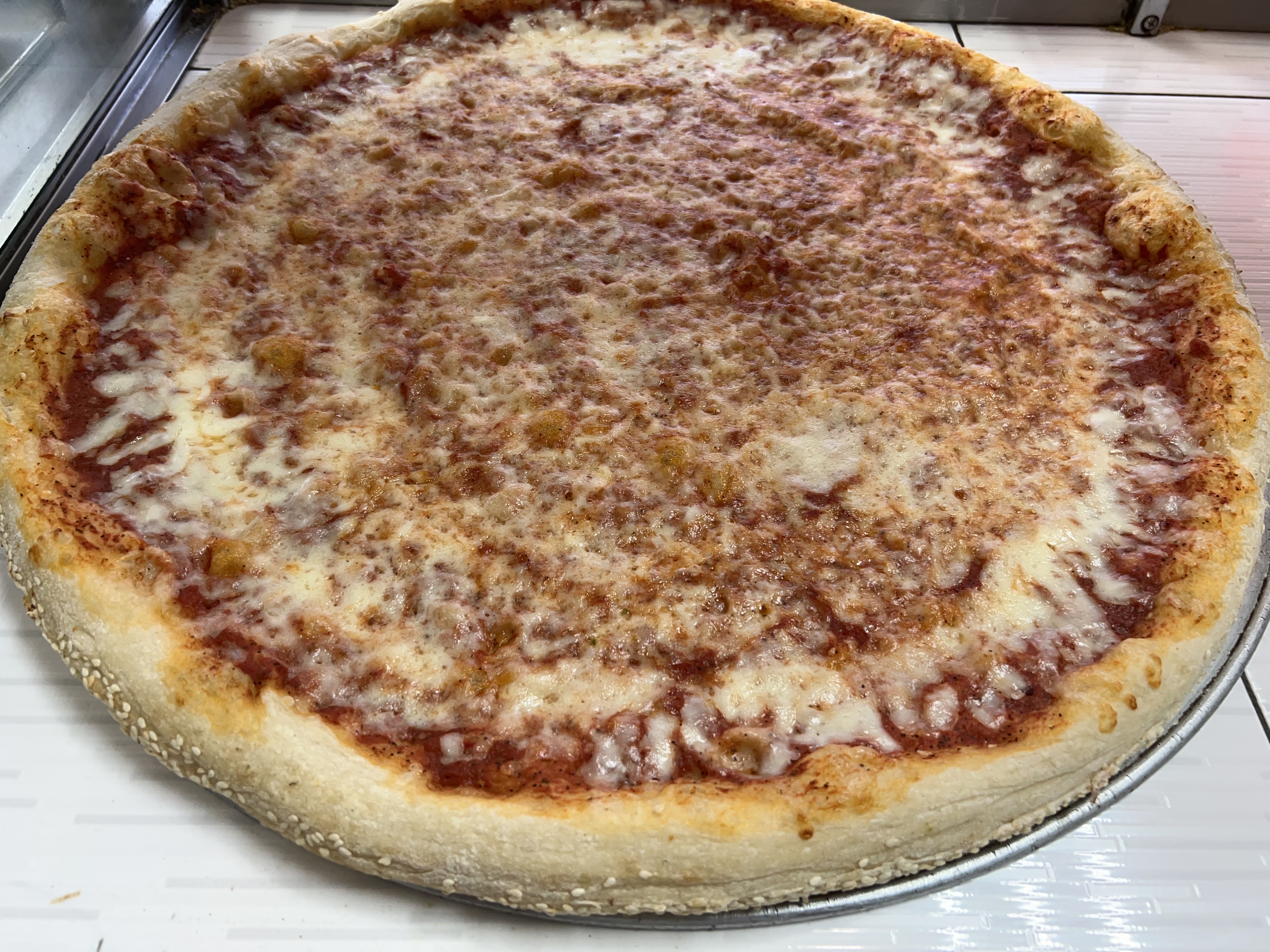 Order Cheese Pizza  food online from Johnny's Pizza Diner store, Bronx on bringmethat.com