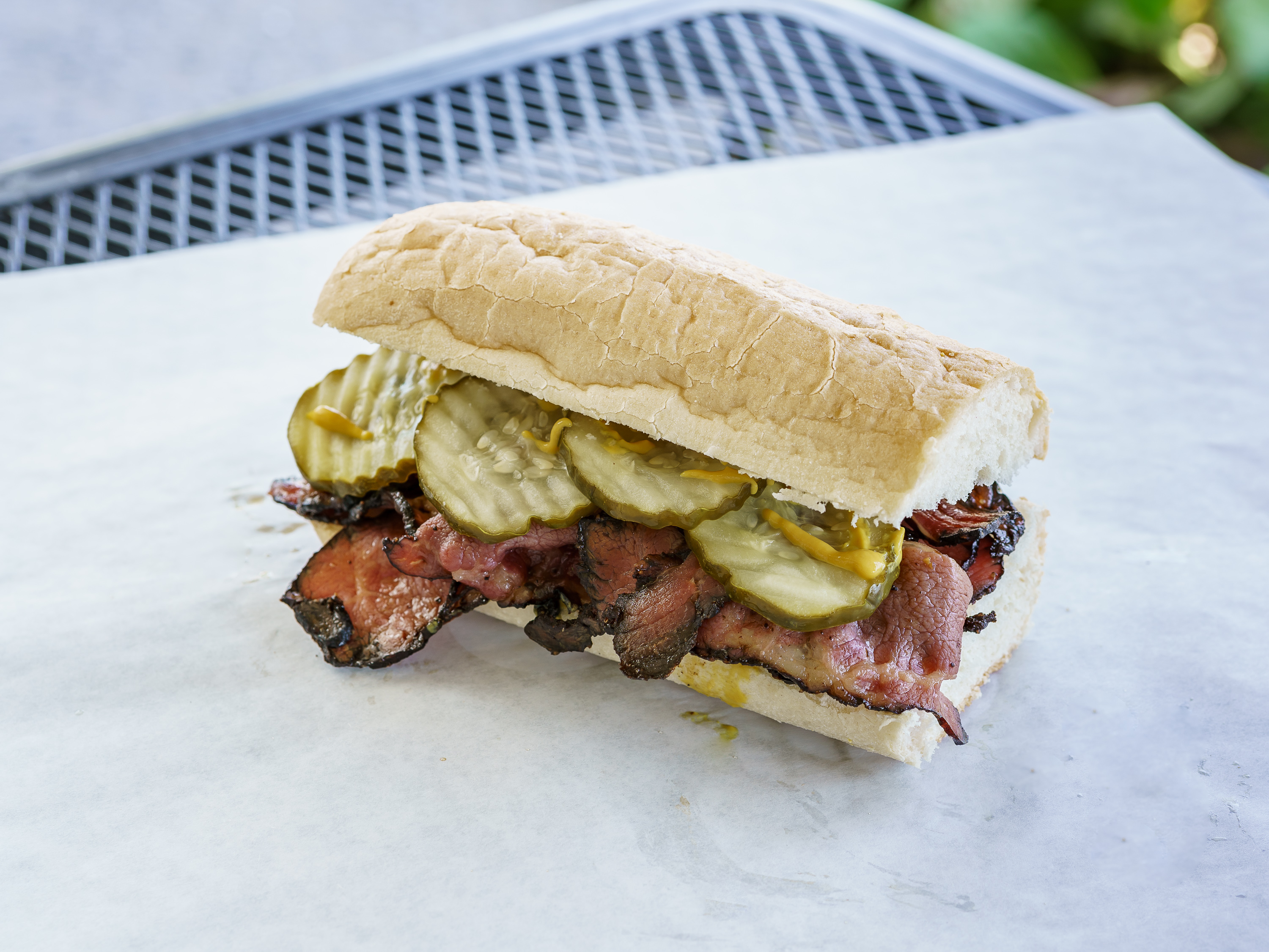 Order Pastrami Sandwich food online from Hall Of Fame Market & Deli store, Downey on bringmethat.com