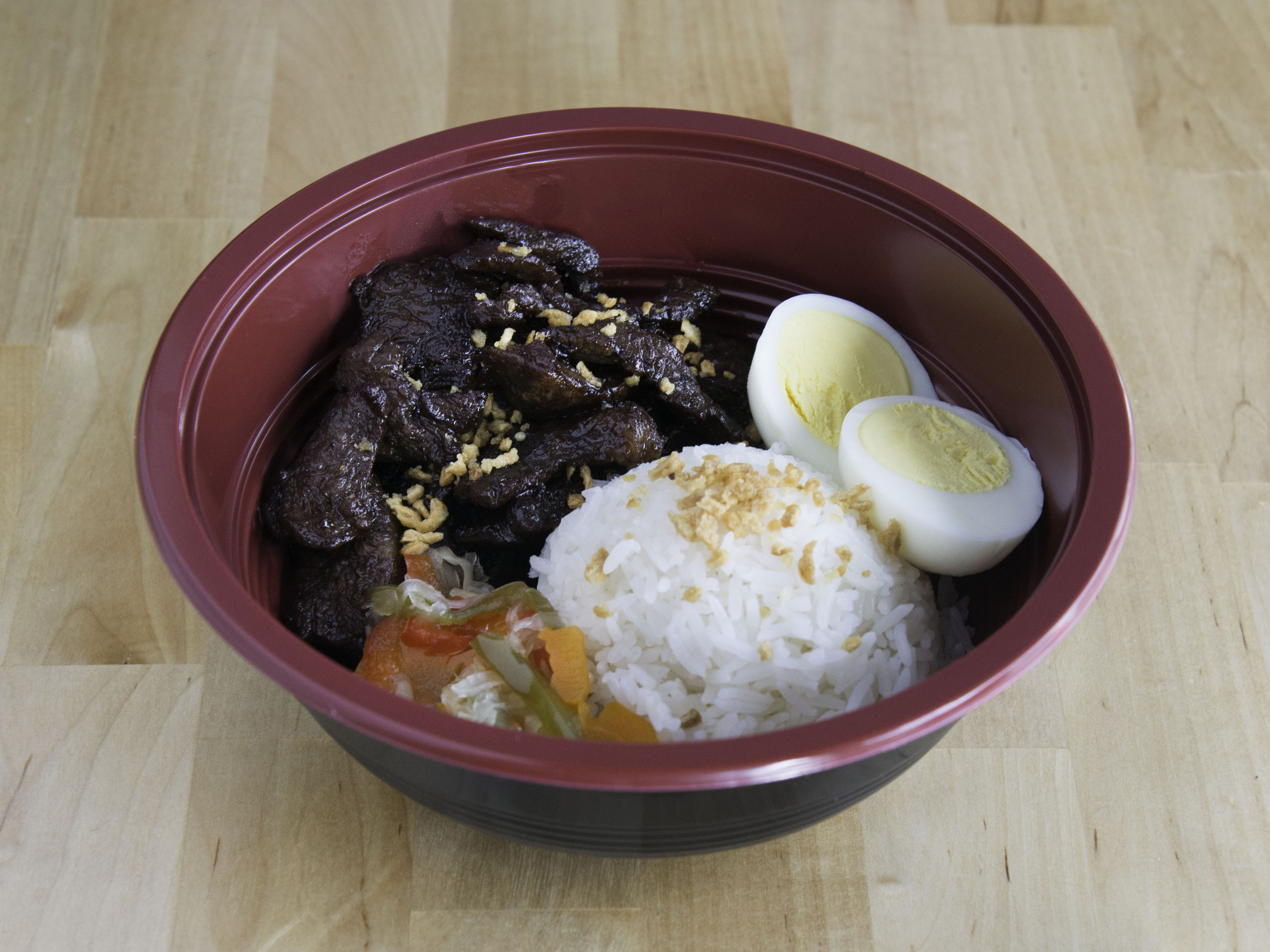Order Asian Beef Teriyaki Rice Bowl food online from The Happy Belly Cafe store, Clifton on bringmethat.com