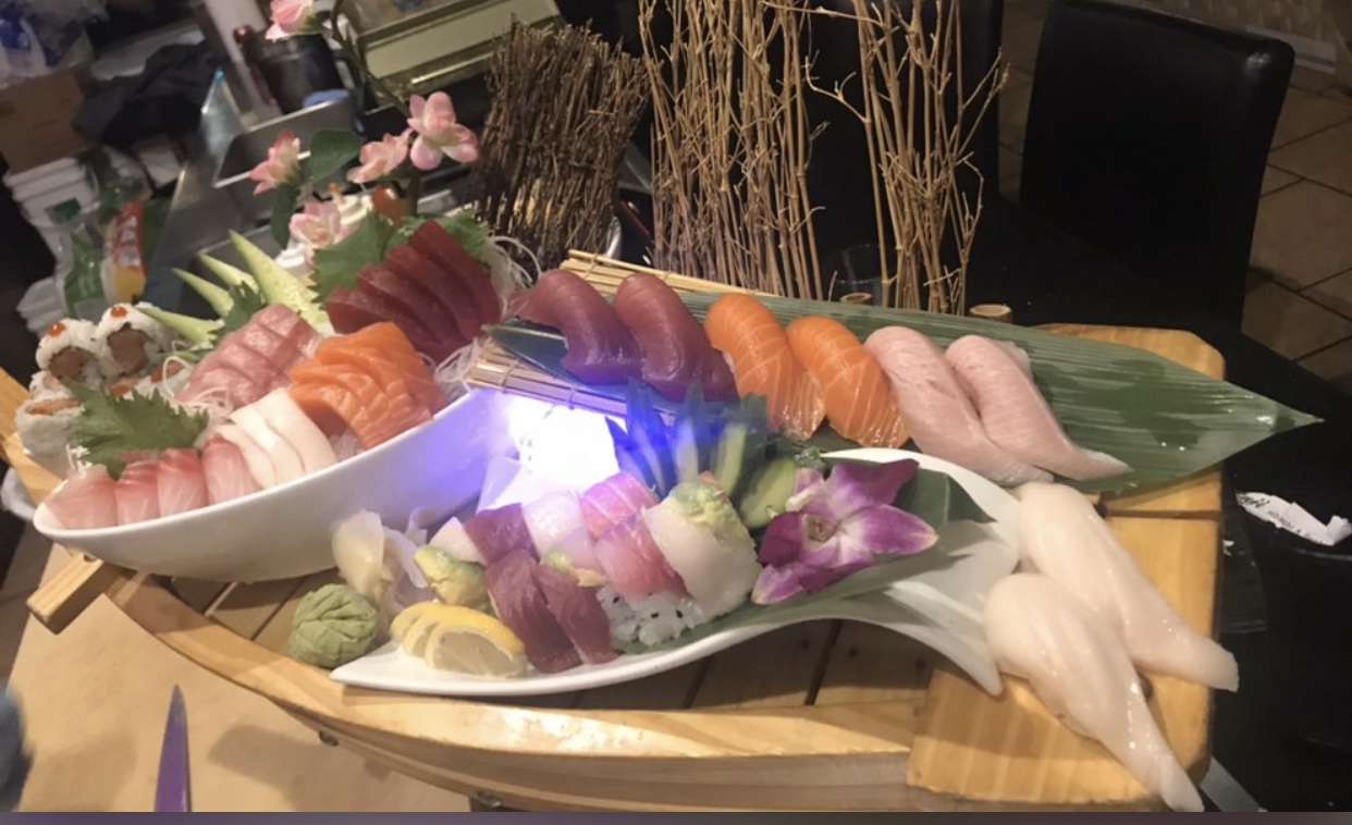 Order 14. Love Boat for 2 food online from Mt Fuji Hibachi & Sushi Bar store, Denver on bringmethat.com