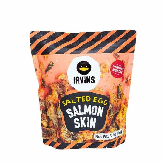 Order Irvin's Salted Egg Salmon Skin food online from IV Deli Mart store, Goleta on bringmethat.com