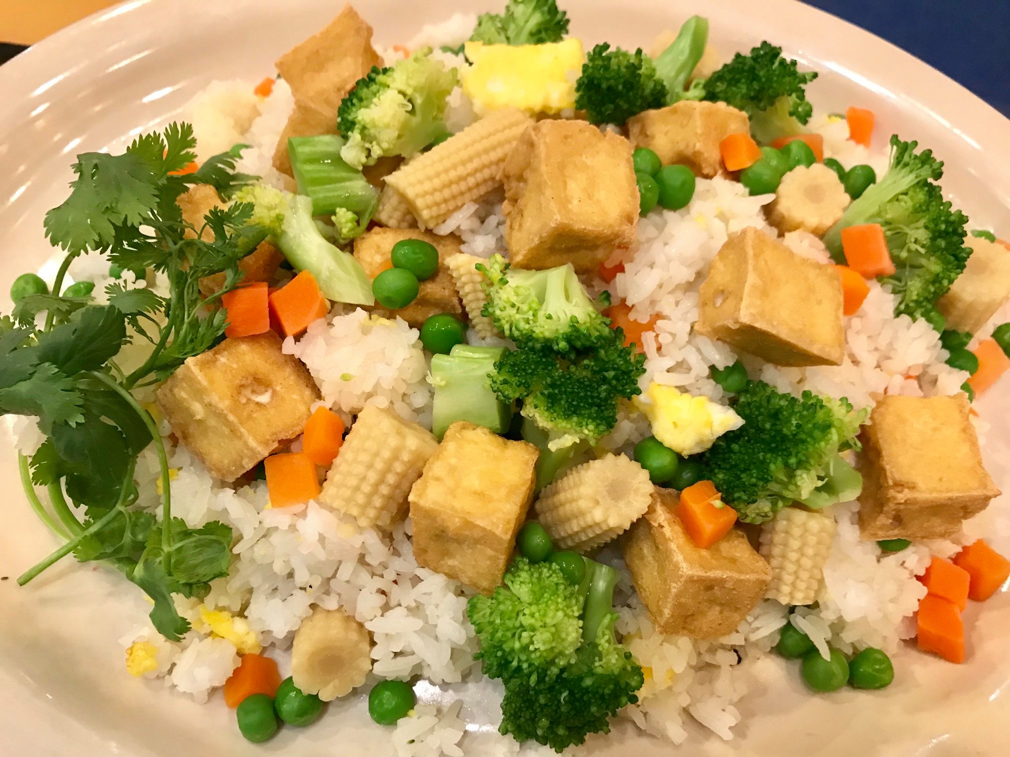 Order 51. Tofu Fried Rice food online from Papaya Vietnamese Cuisine store, Bellevue on bringmethat.com