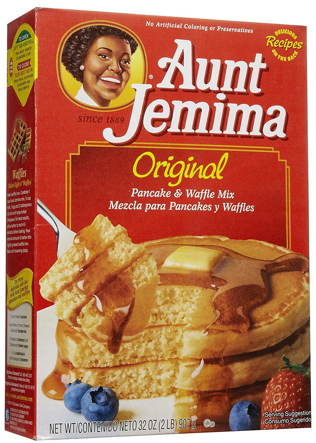 Order Aunt Jamima Pancake Mix 32z food online from Antidote store, Reseda on bringmethat.com