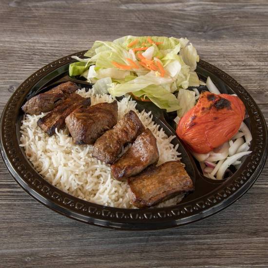 Order #11 Beef Shish Kabob food online from Kabab Way store, Glendale on bringmethat.com