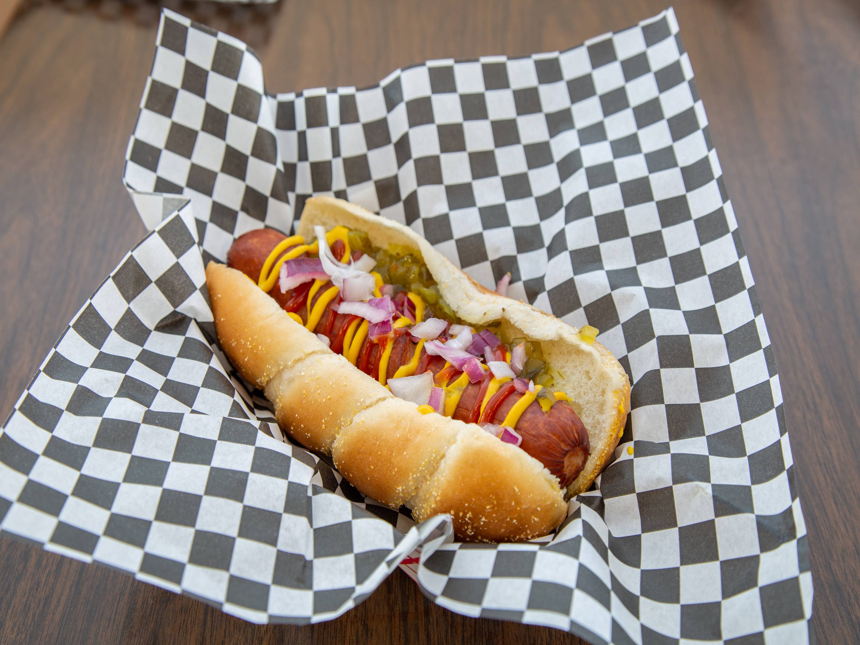 Order Hot Dog special  food online from Pop 50 Place store, Redding on bringmethat.com