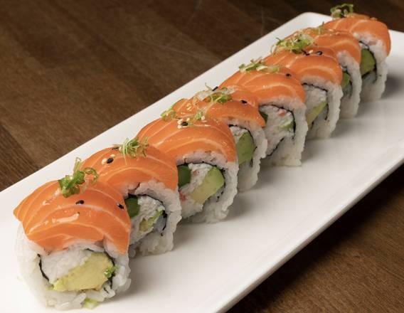 Order Ultimate Salmon Roll food online from Zeppin Sushi LLC store, Encino on bringmethat.com