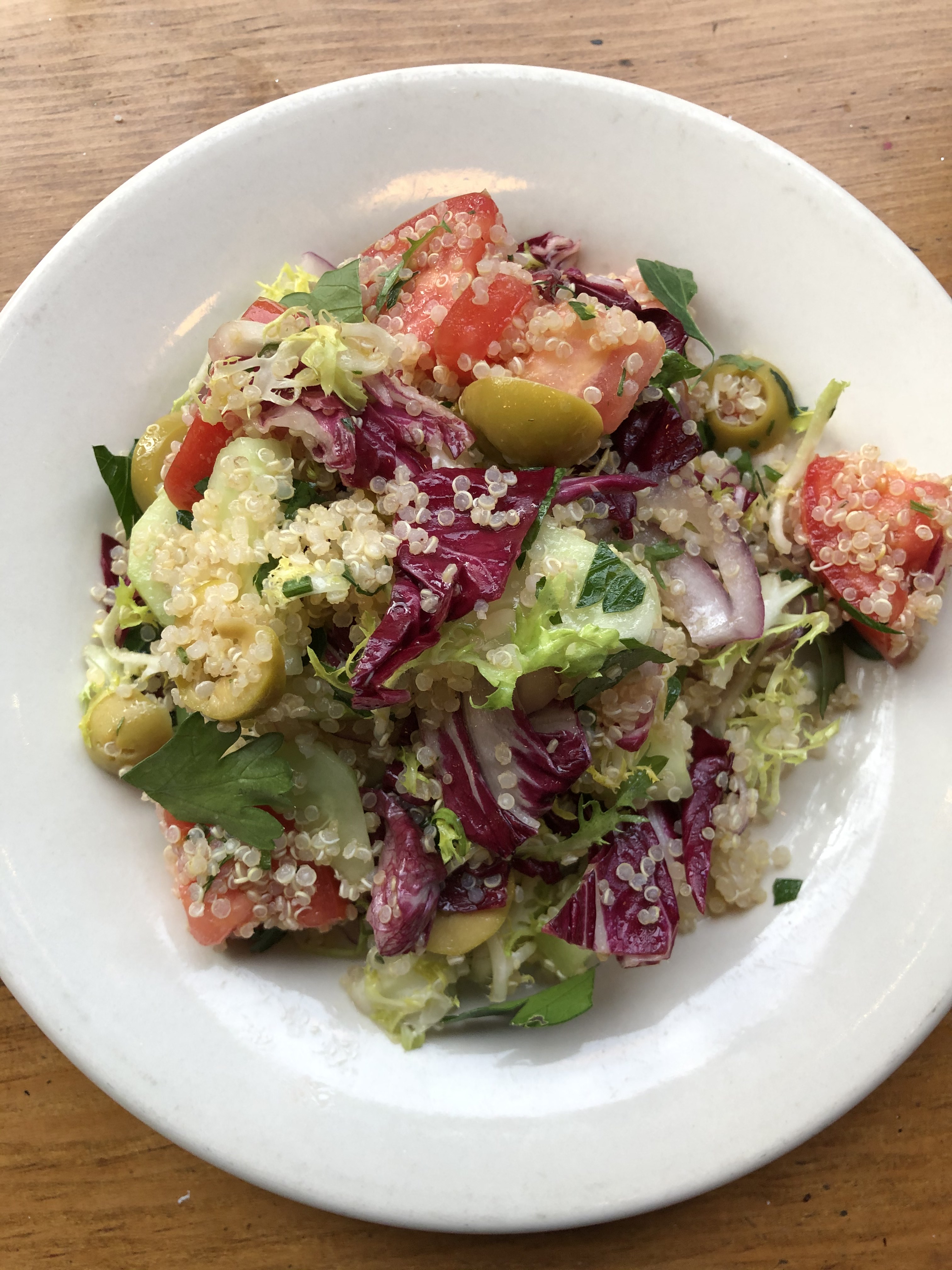 Order Isreali Quinoa Salad food online from Poulet Sans Tete store, New York on bringmethat.com