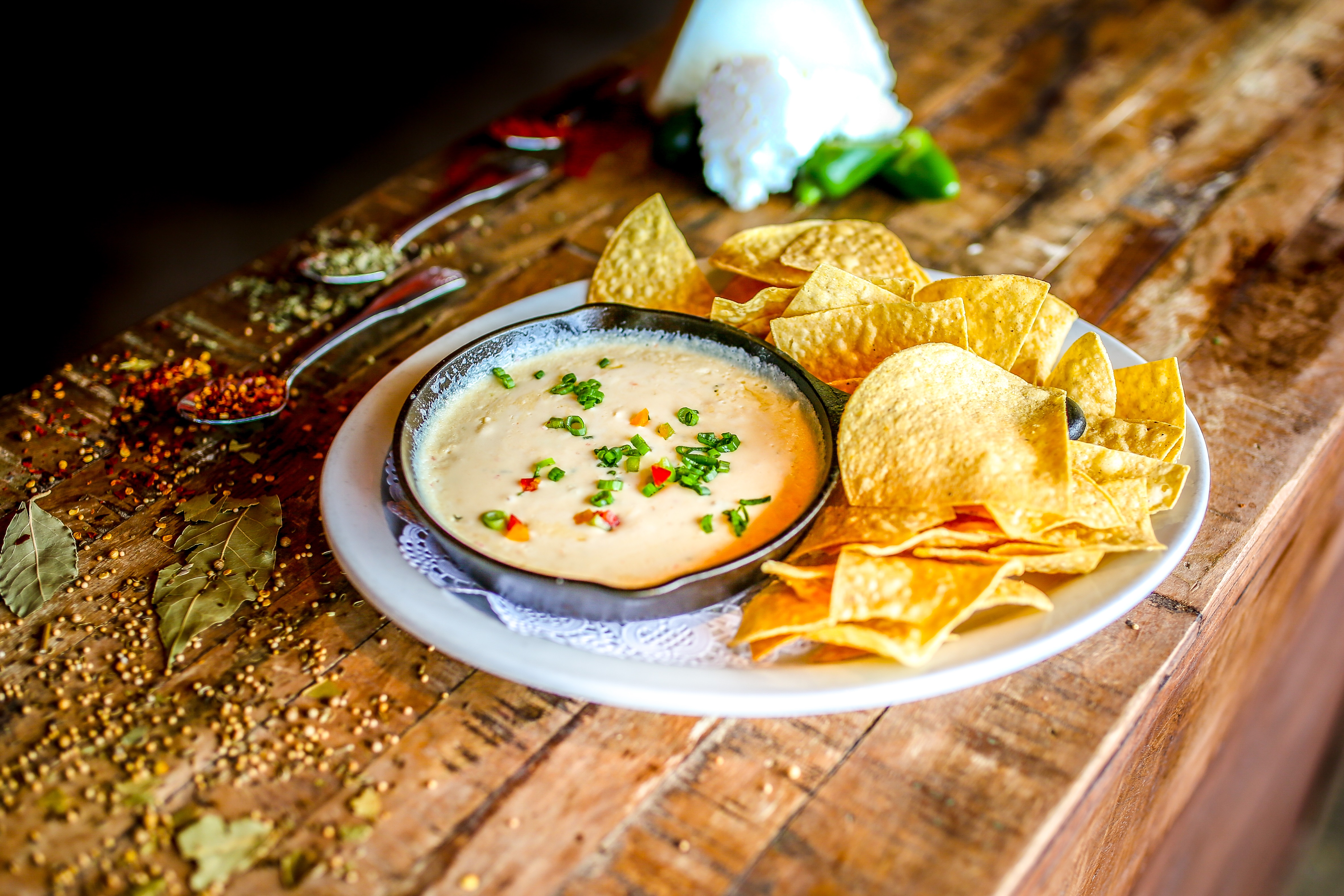 Order Queso Dip food online from Miguels Mexican Bar And Grill store, Colorado Springs on bringmethat.com