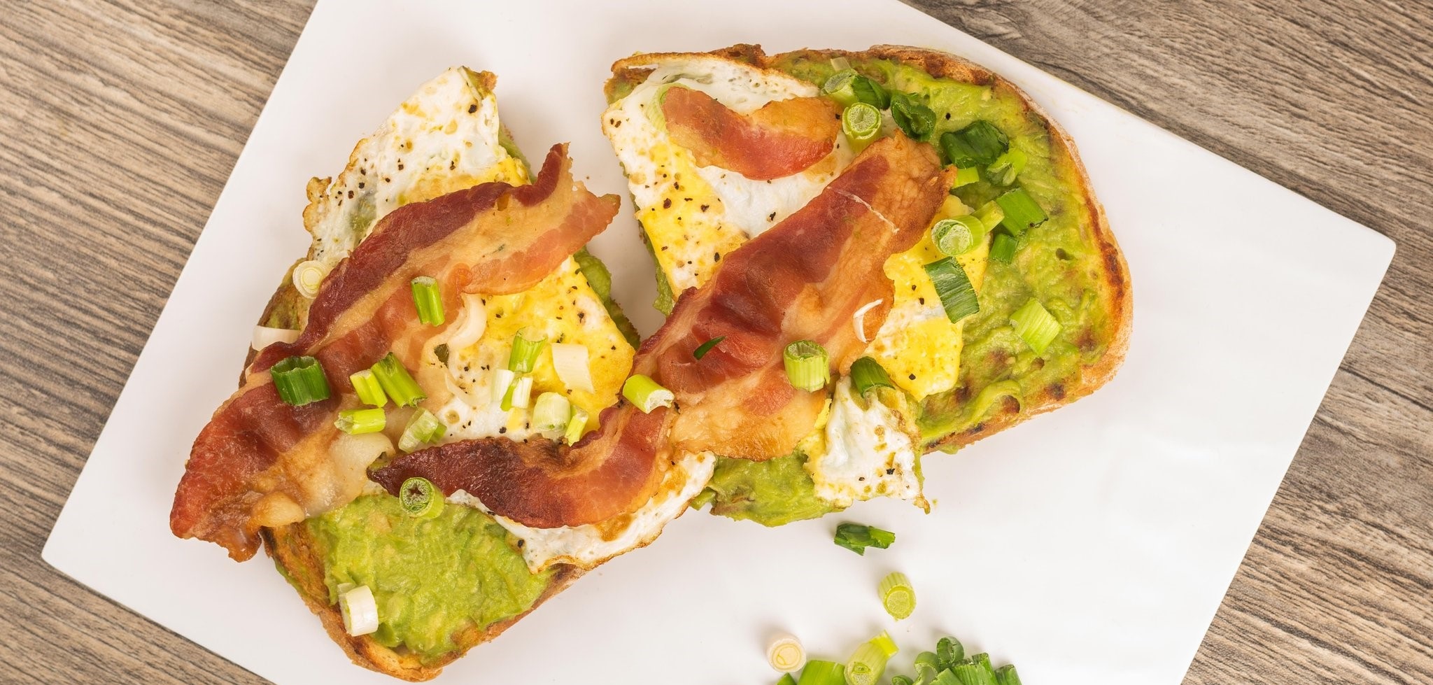 Order Bacon, Egg and Avocado Toast food online from Avocado Theory store, Tinley Park on bringmethat.com