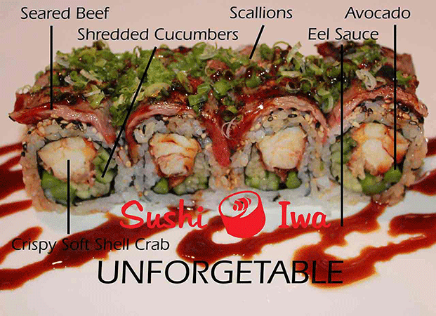 Order UNFORGETTABLE food online from Sushi Iwa store, Clayton on bringmethat.com