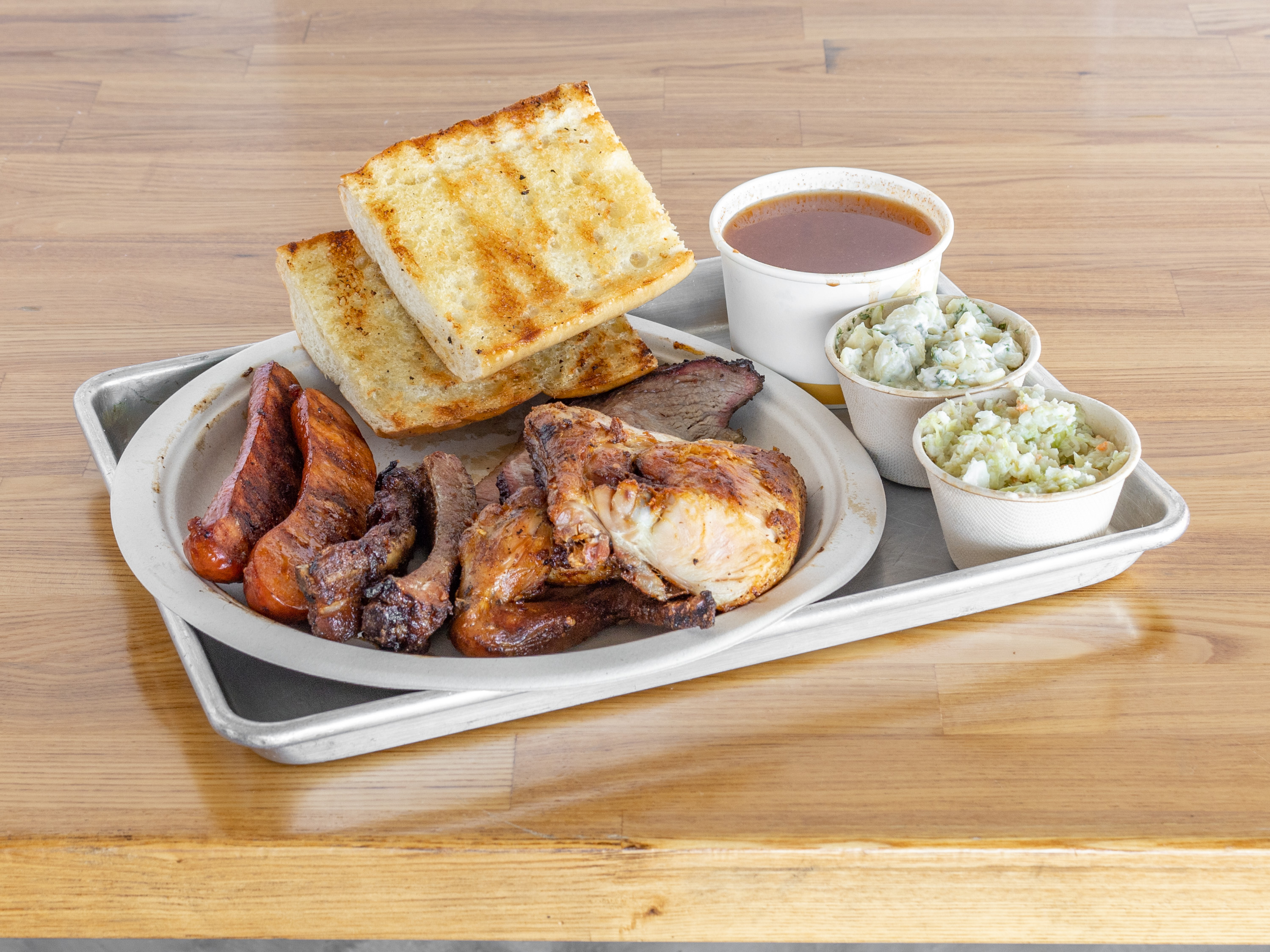 Order 4 Meat Combo food online from Busters Bbq store, Ventura on bringmethat.com