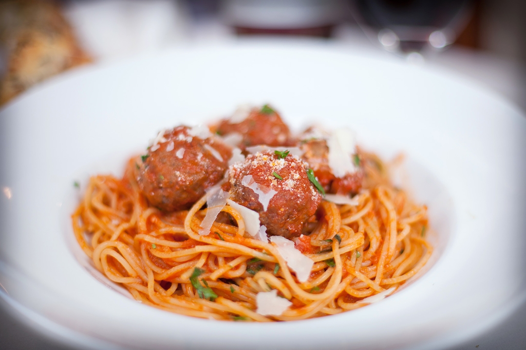 Order Spaghetti & Meatballs food online from Louise's Trattoria store, Los Angeles on bringmethat.com
