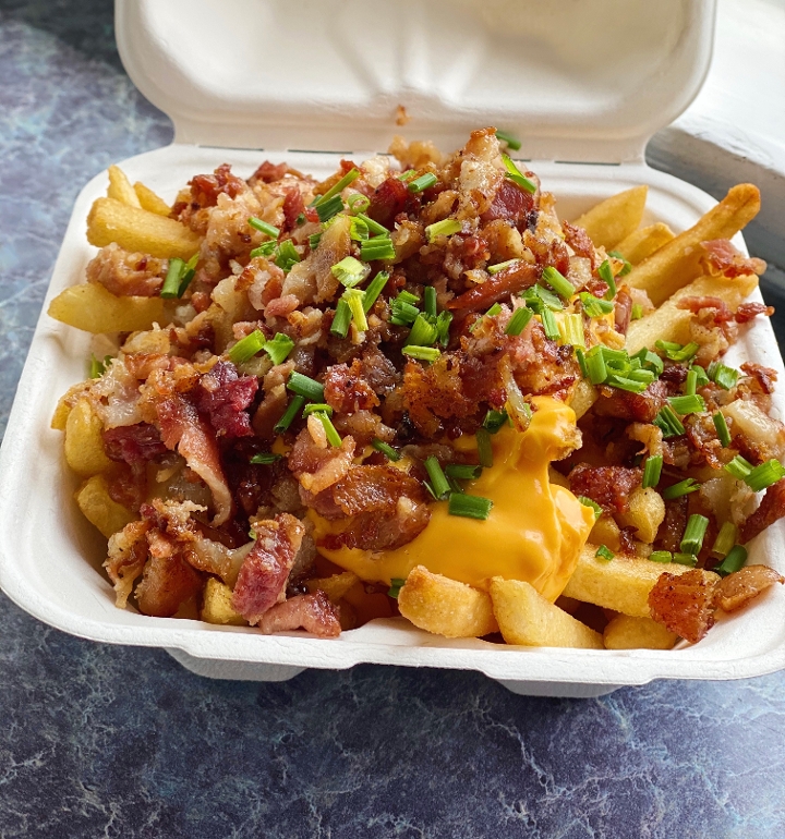 Order Bacon Cheese Fries food online from Crazy Good Kitchen store, Malden on bringmethat.com