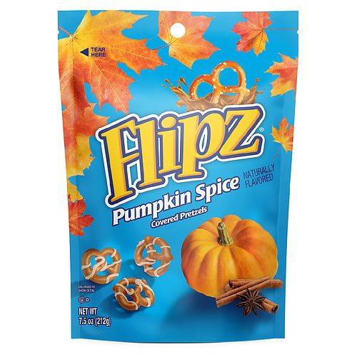 Order Flipz Pumpkin Spice Covered Pretzels - 7.5 oz food online from Walgreens store, Lincoln on bringmethat.com