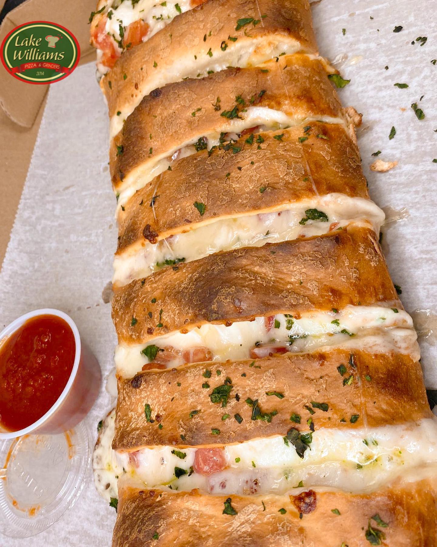 Order 4 Cheese Calzone food online from Lake William Pizza store, Marlborough on bringmethat.com
