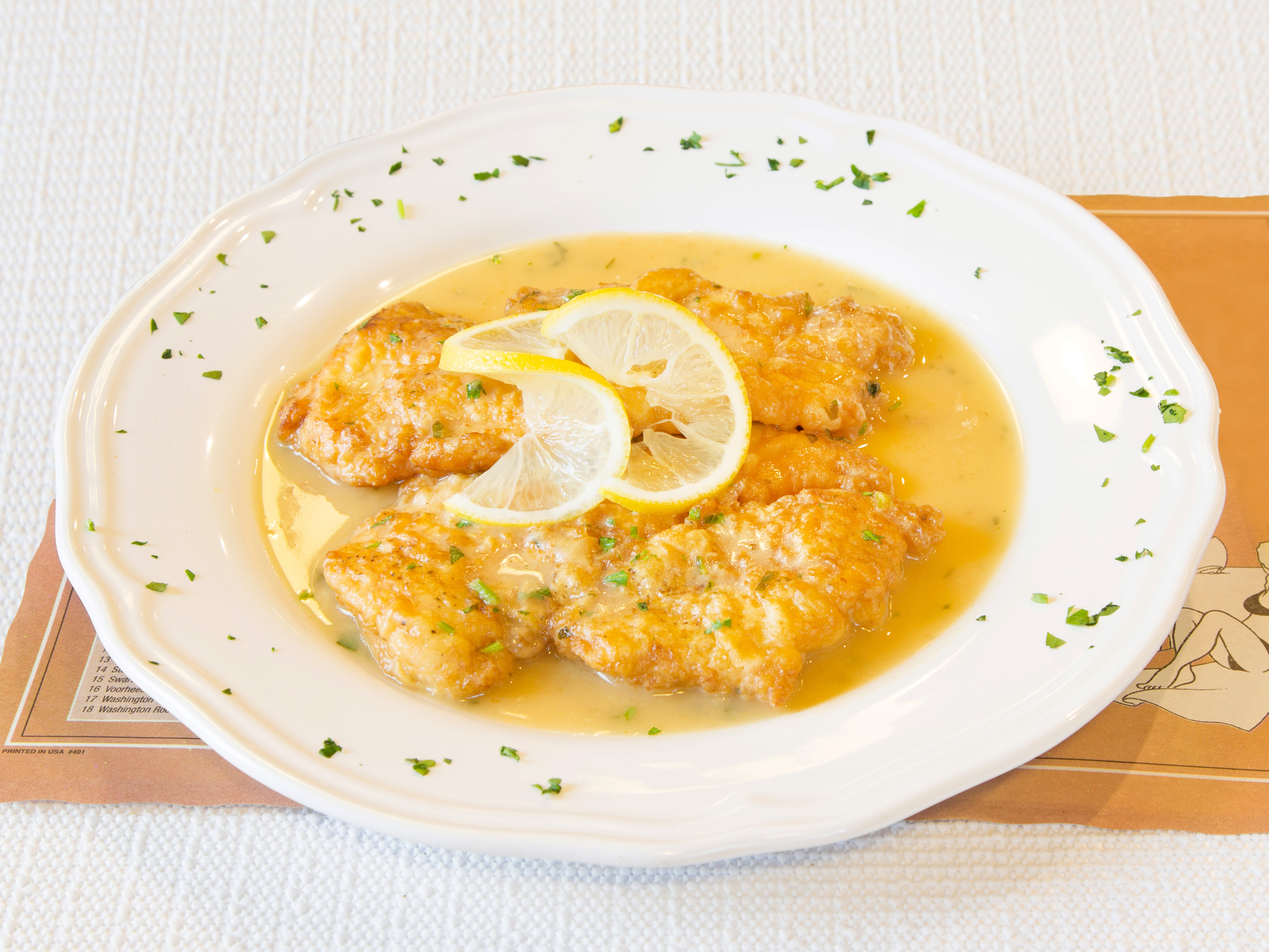 Order Chicken Francese food online from Joe's Pizzeria store, Bayonne on bringmethat.com