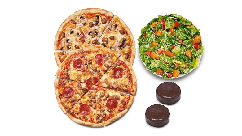 Order MOD Double: Pizza, Salad, Dessert food online from MOD Pizza store, Vallejo on bringmethat.com
