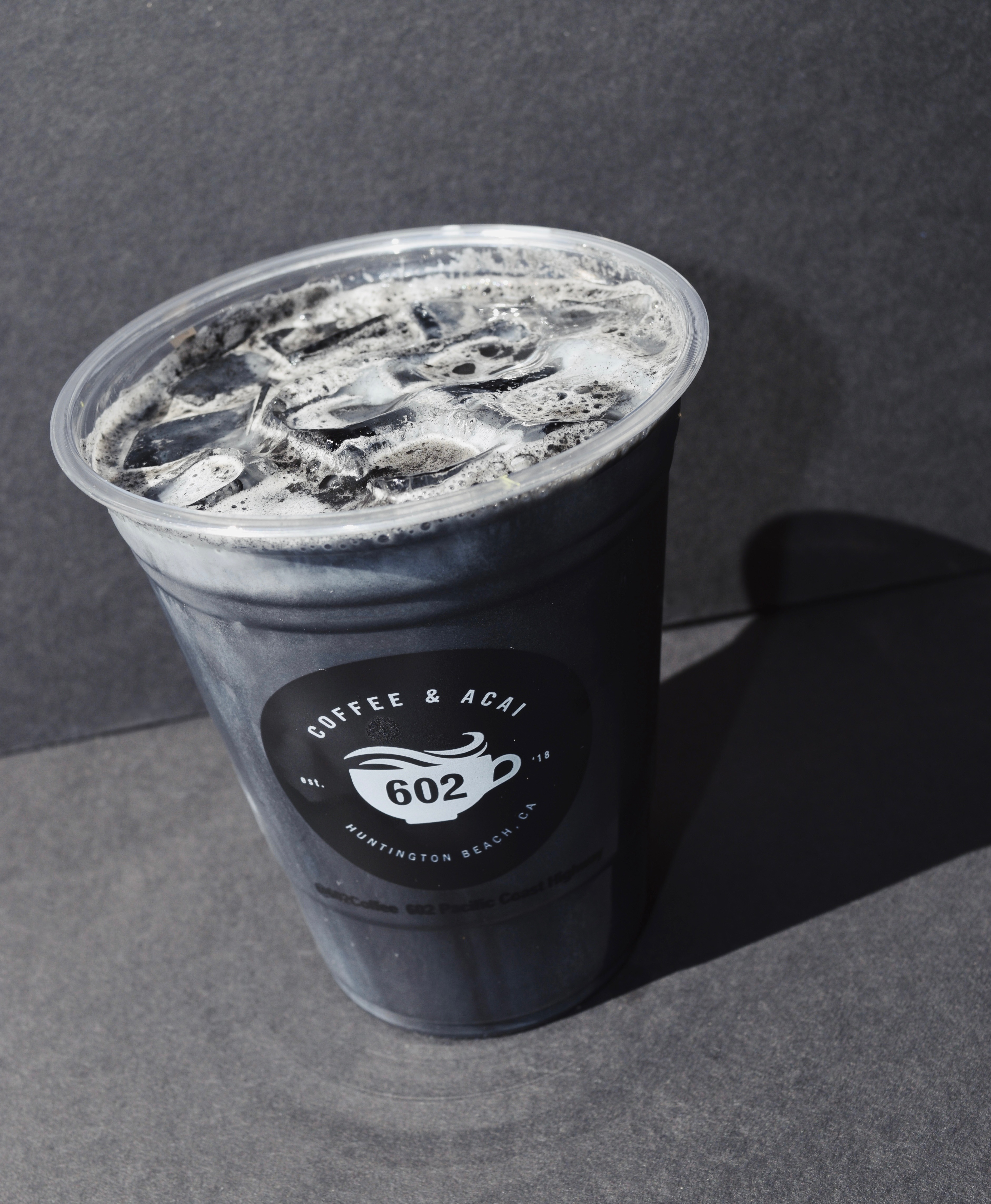 Order Activated Charcoal Latte  food online from 602 Coffee House Costa Mesa store, Costa Mesa on bringmethat.com