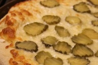 Order Small Garlic Pickle Pizza food online from Tony's Pizzeria store, New Hartford on bringmethat.com