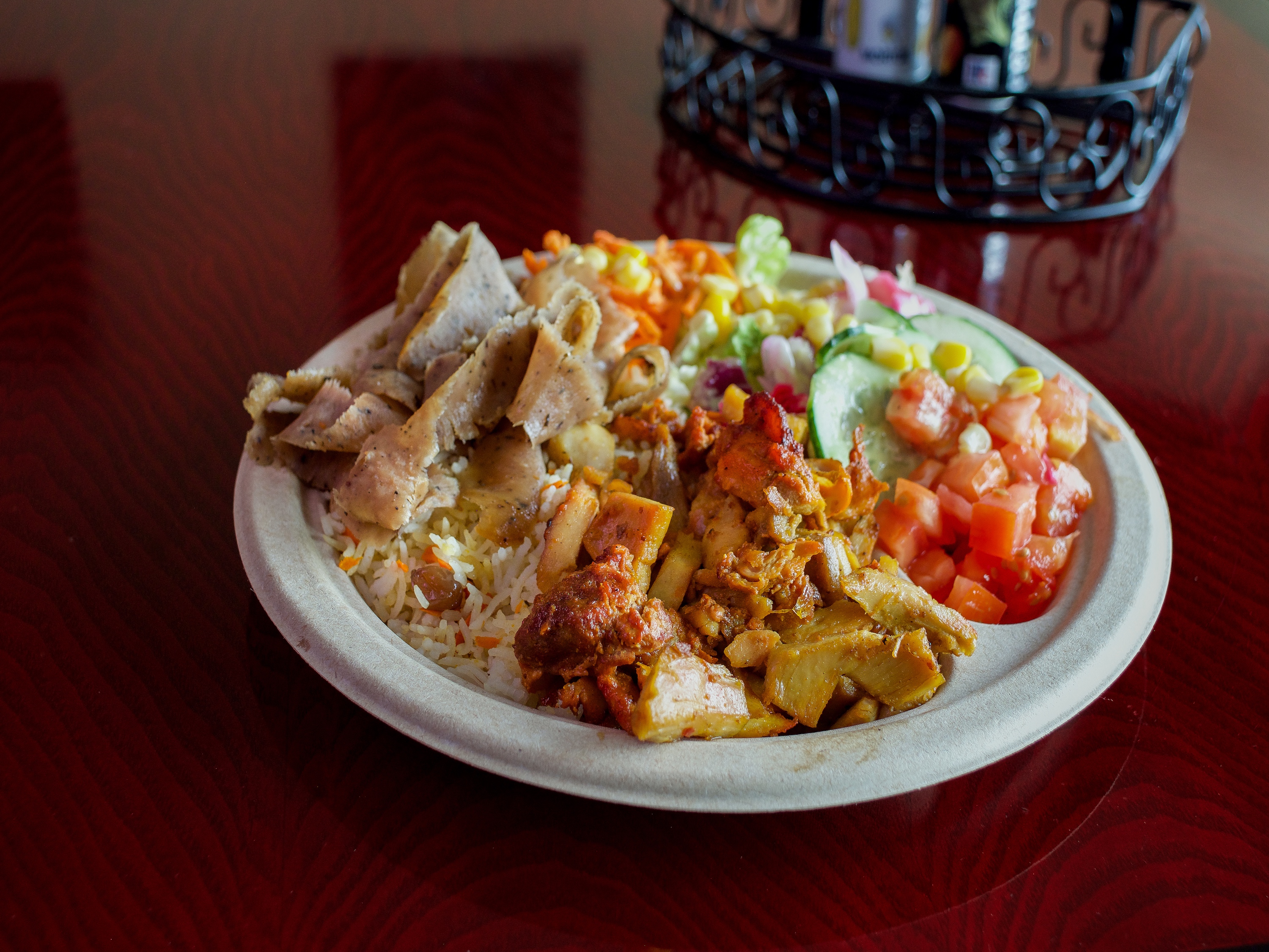 Order 3. Combo Gyros Plate food online from Sams Kebab & Gyros store, Concord on bringmethat.com