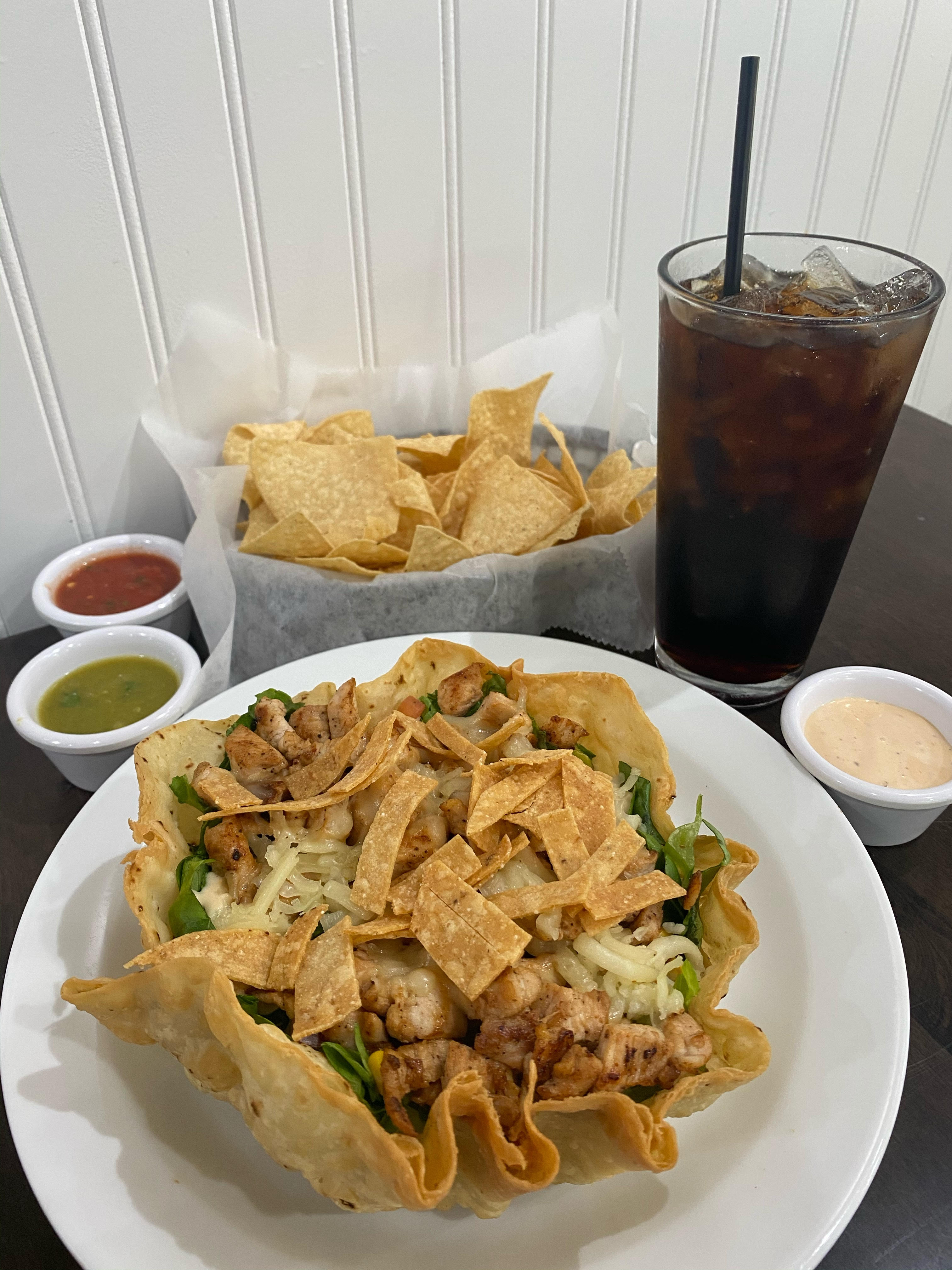 Order Taco Salad Bowl food online from Don Juan Mexican Grill store, Glendale on bringmethat.com