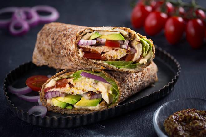 Order Grilled Chicken Avocado Wrap food online from Eggs & Sushi store, Springfield on bringmethat.com