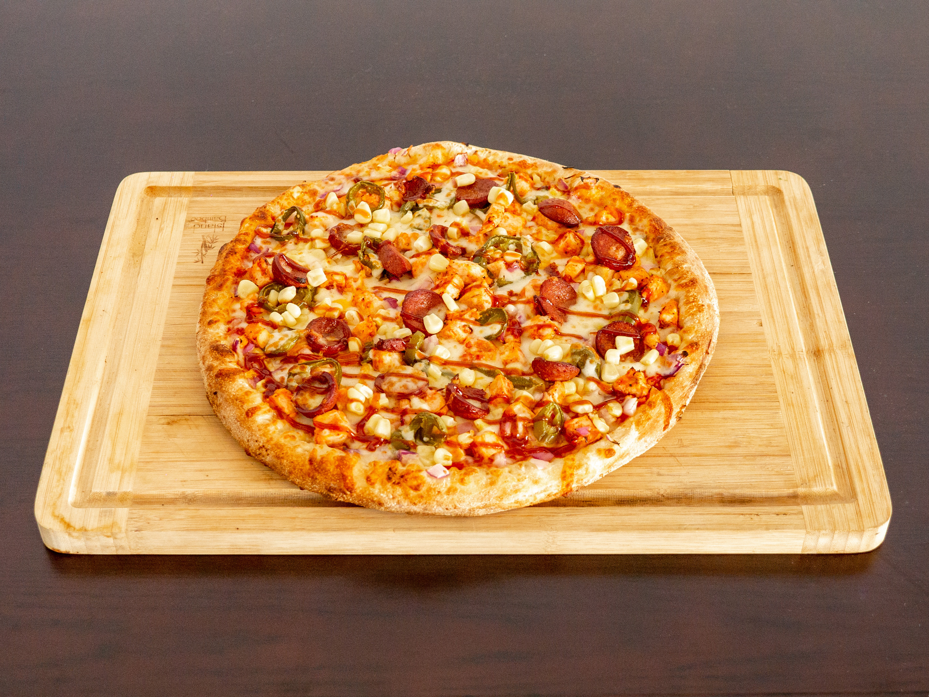 Order Hot Link and Chicken Special Pizza food online from Susie Q Pizza store, Hayward on bringmethat.com