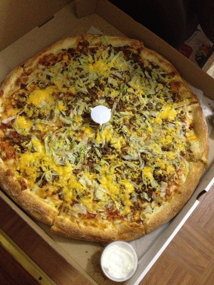 Order Taco Pizza - Small 14'' (6 Slices) food online from Piazza pizza store, Astoria on bringmethat.com