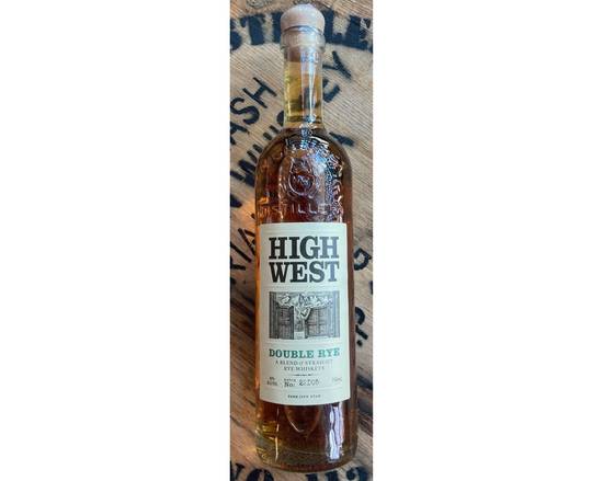 Order High West Double Rye, 750mL whiskey (45.0% ABV) food online from Chris's Liquor- 2203 S Lamar Blvd store, Austin on bringmethat.com