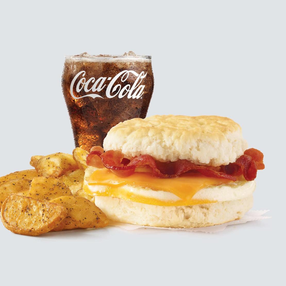 Order Bacon, Egg & Cheese Biscuit Combo food online from Wendy store, Dallas on bringmethat.com