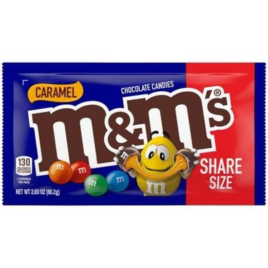 Order M&M Caramel Share Size food online from IV Deli Mart store, Goleta on bringmethat.com