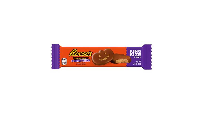 Order Reese'S Milk Chocolate Peanut Butter Pumpkins Candy, King Size food online from Trumbull Mobil store, Trumbull on bringmethat.com