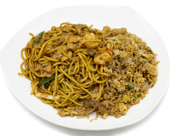 Order Half Fried Rice and Half Lo Mein - Dinner food online from Chin-Chin Cafe store, Ashburn on bringmethat.com