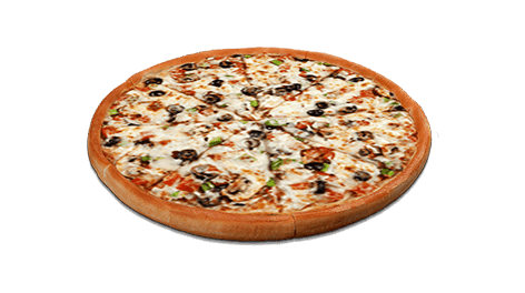 Order Veggie Pizza - Mini (4 Slices) food online from Godfather Pizza store, Wayne on bringmethat.com