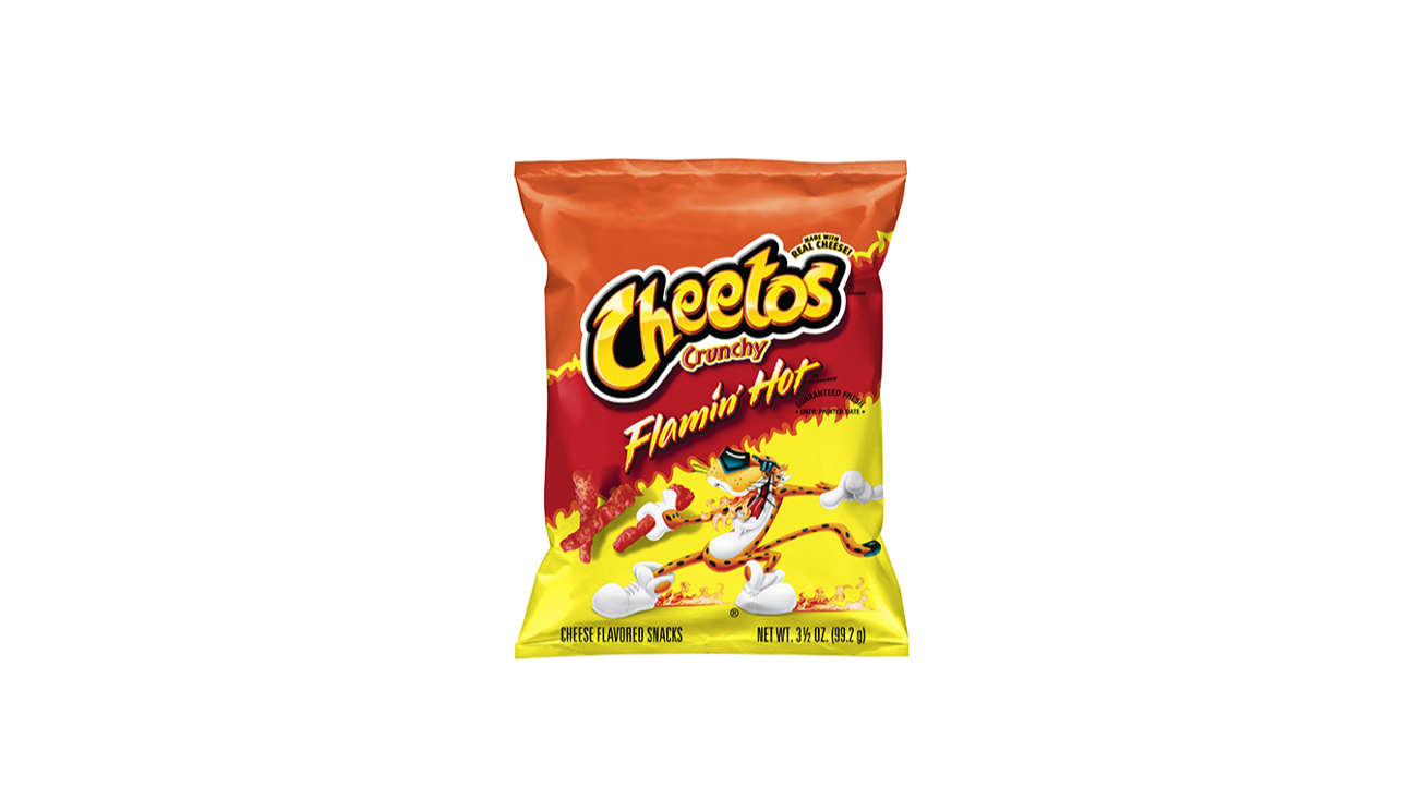 Order Cheetos Flamin Hot 3.25 oz food online from Rebel store, Las Vegas on bringmethat.com