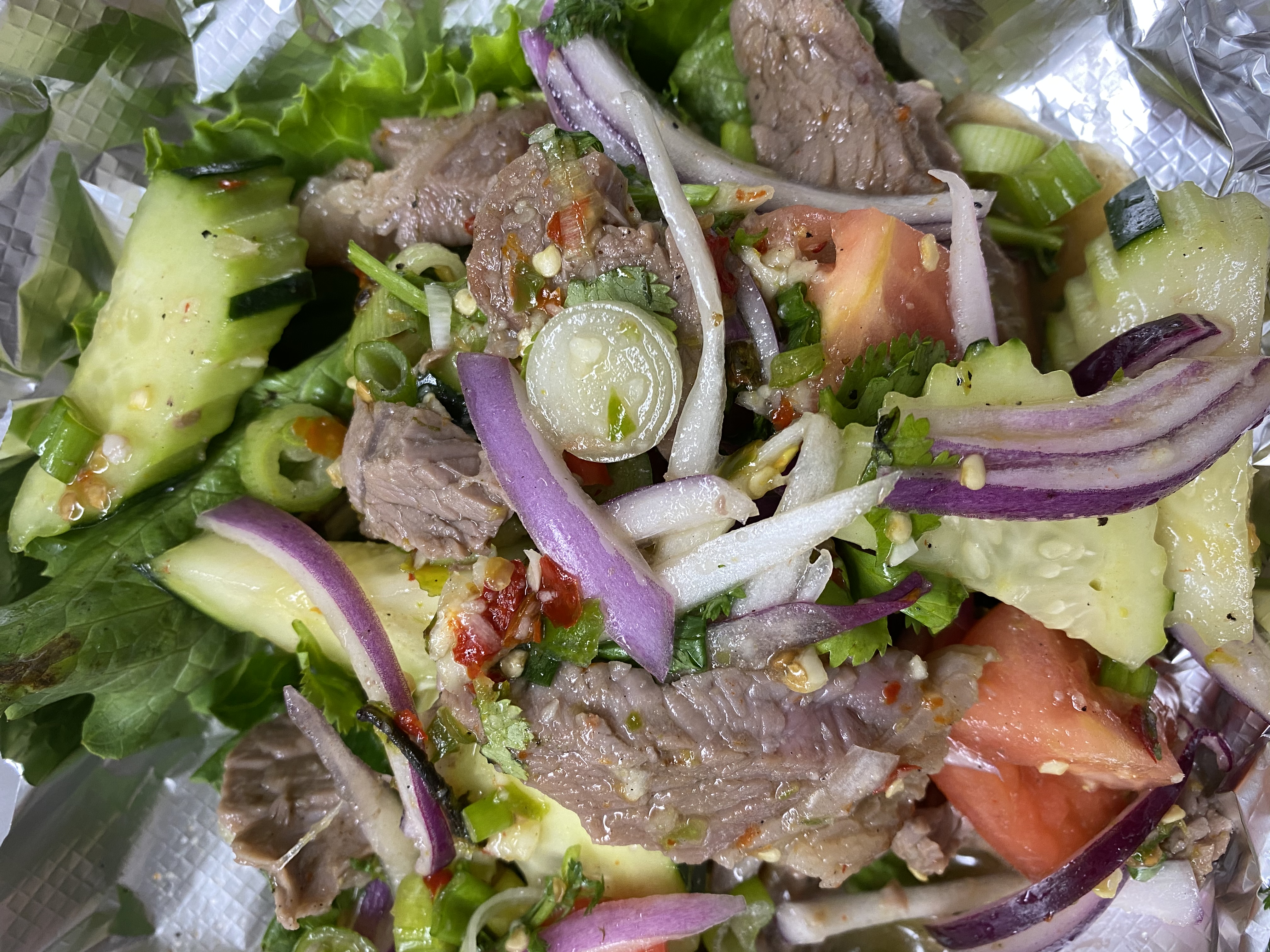 Order Beef Salad  food online from Lucky Deli store, Los Angeles on bringmethat.com