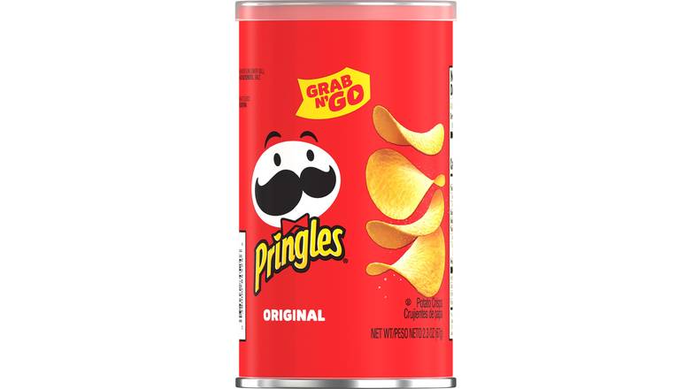 Order Pringles Potato Crisps Chips, Original Flavored  Grab And Go food online from Shell Rock Spring store, Bel Air on bringmethat.com