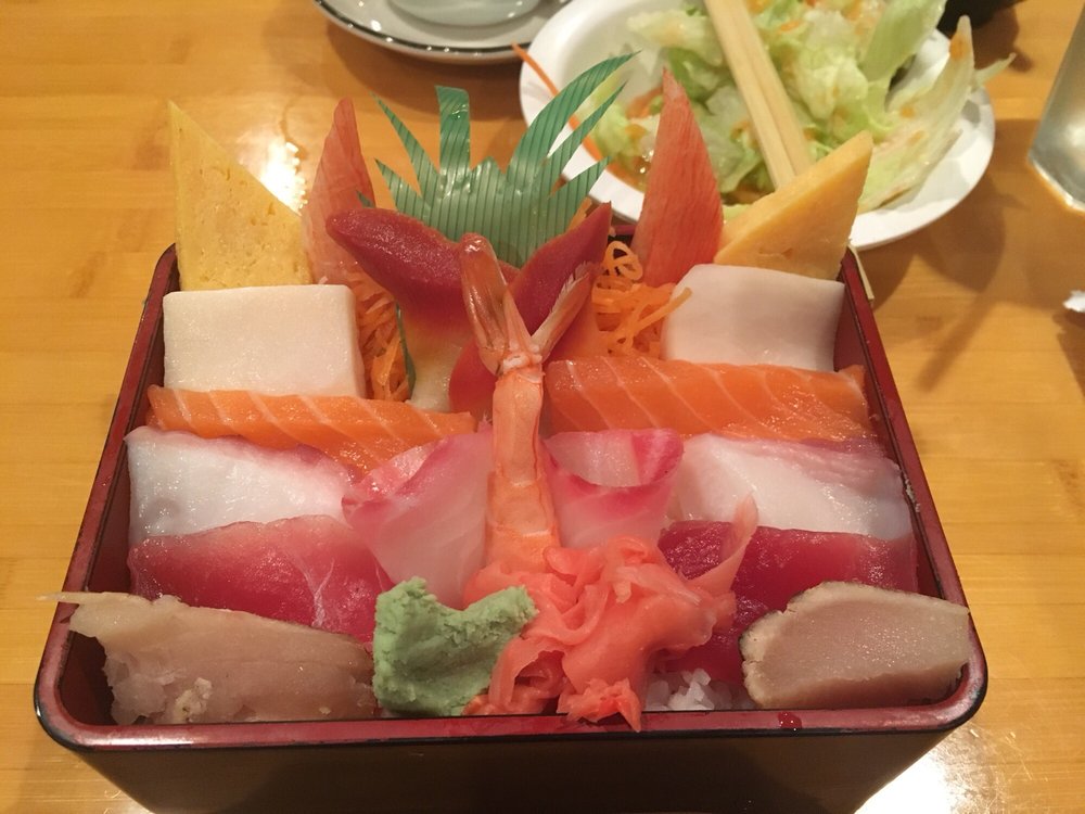 Order G04. Sashimi Don (Chirashi Sushi) food online from Chius Sushi store, Baltimore on bringmethat.com