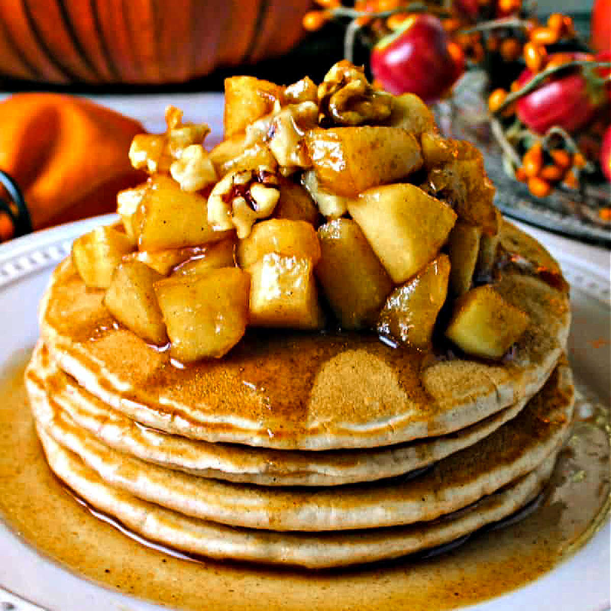 Order Cinnamon Apple Pancakes food online from Jackson Hole store, Englewood on bringmethat.com